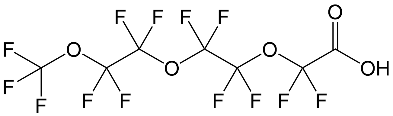 Perfluoro-3,6,9-trioxadecanoic acid, 98%, CAS Number: 151772-59-7