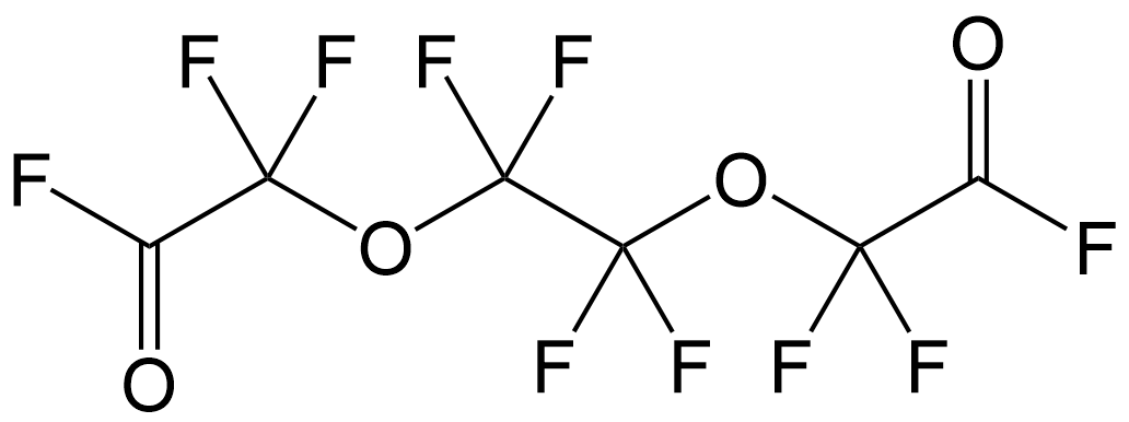 Perfluoropolyether diacyl fluoride (n=1), 98%, CAS Number: 24647-19-6