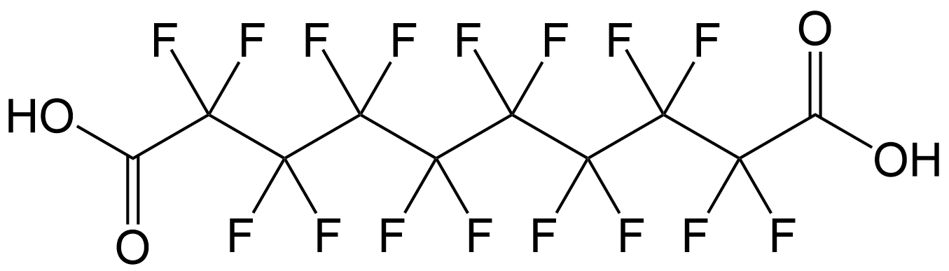 Perfluorosebacic acid, 95%, CAS Number: 307-78-8