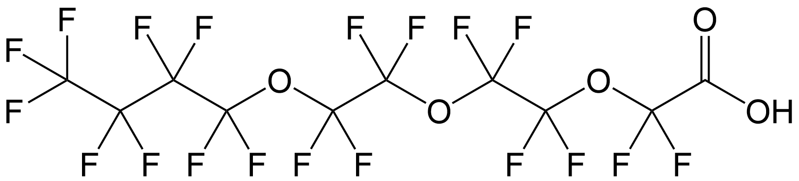 Perfluoro-3,6,9-trioxatridecanoic acid, 98%, CAS Number: 330562-41-9