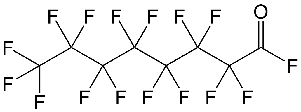 Perfluorooctanoyl fluoride, 98%, CAS Number: 335-66-0
