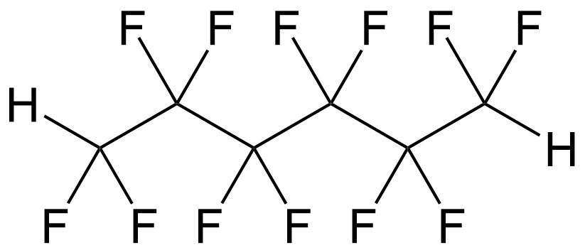 1H,6H-Perfluorohexane, 95%, CAS Number: 336-07-2
