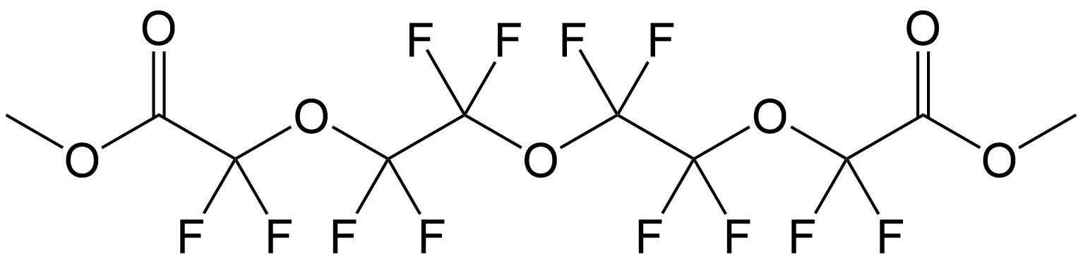 Dimethyl perfluoro-3,6,9-trioxaundecane-1,11-dioate, 98%, CAS Number: 35910-59-9