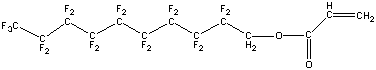 1H,1H-Perfluoro-n-decyl acrylate, 97%, CAS Number: 335-83-1