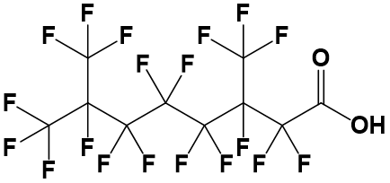 Perfluoro-3,7-dimethyloctanoic acid, 97%, CAS Number: 172155-07-6