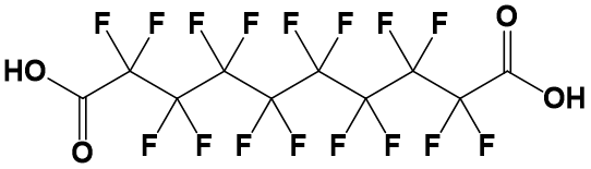 Perfluorosebacic acid, 95%, CAS Number: 307-78-8