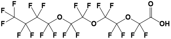 Perfluoro-3,6,9-trioxatridecanoic acid, 98%, CAS Number: 330562-41-9