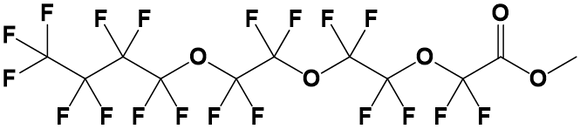 Methyl perfluoro-3,6,9-trioxatridecanoate, 98%, CAS Number: 330562-42-0