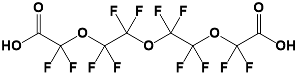 Perfluoro-3,6,9-trioxaundecane-1,11-dioic acid, 98%, CAS Number: 55621-18-6