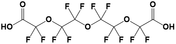 Perfluoro-3,6,9-trioxaundecane-1,11-dioic acid, 98%, CAS Number: 55621-18-6